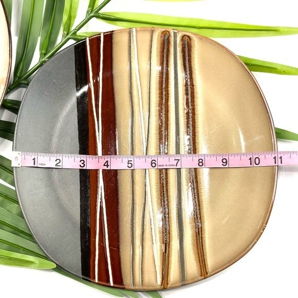 Better Homes & Gardens Bazaar Dinnerware, Brown, Set of 4 - Picture 8 of 8